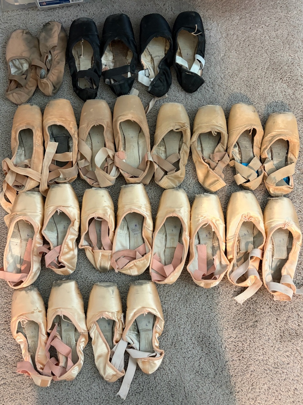 Used Pointe Shoes and Ballet Flat Shoes